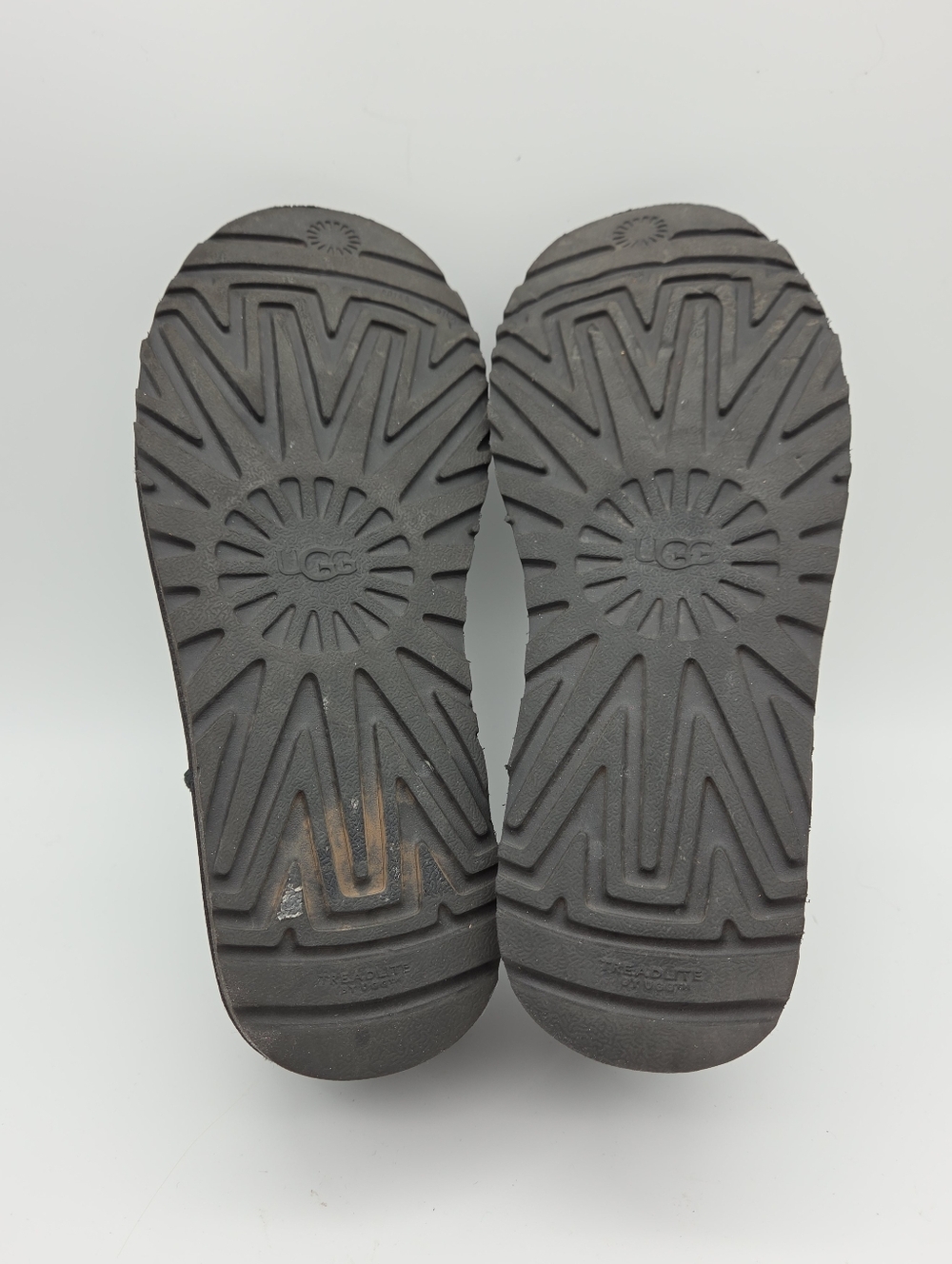 UGG Black Suede Slip-On Clog Mules - Picture 7 of 10